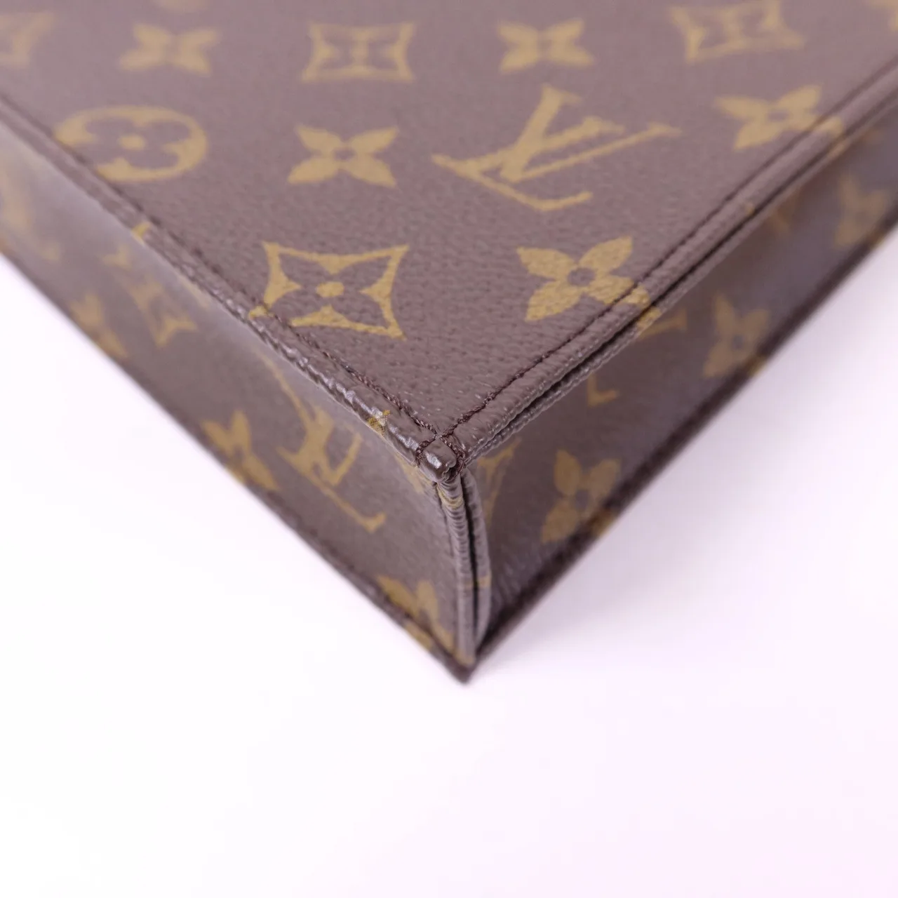 LOUIS VUITTON Petit Sac Plat M69442 兩用包 塗層帆布 棕色 塗層帆布 中古品A - 縮圖 10