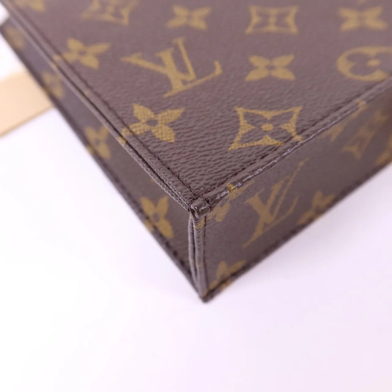 LOUIS VUITTON Petit Sac Plat M69442 兩用包 塗層帆布 棕色 塗層帆布 中古品A - 縮圖 11