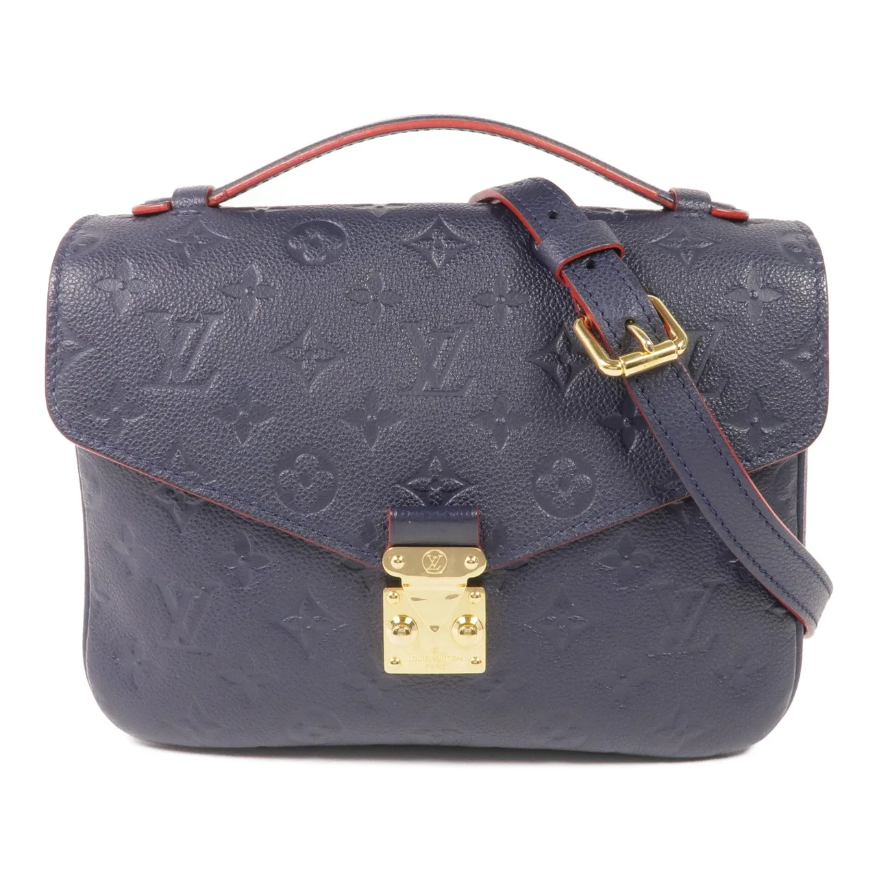 LOUIS VUITTON Pochette Metis M44071 兩用包 牛皮 海軍藍