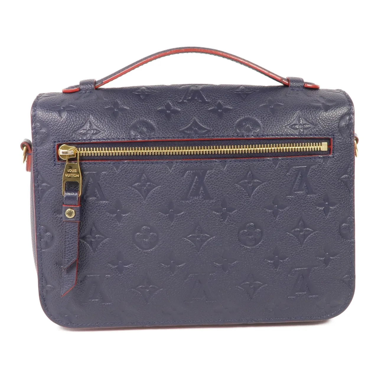 LOUIS VUITTON Pochette Metis M44071 兩用包 牛皮 海軍藍 牛皮 中古品A - 縮圖 2