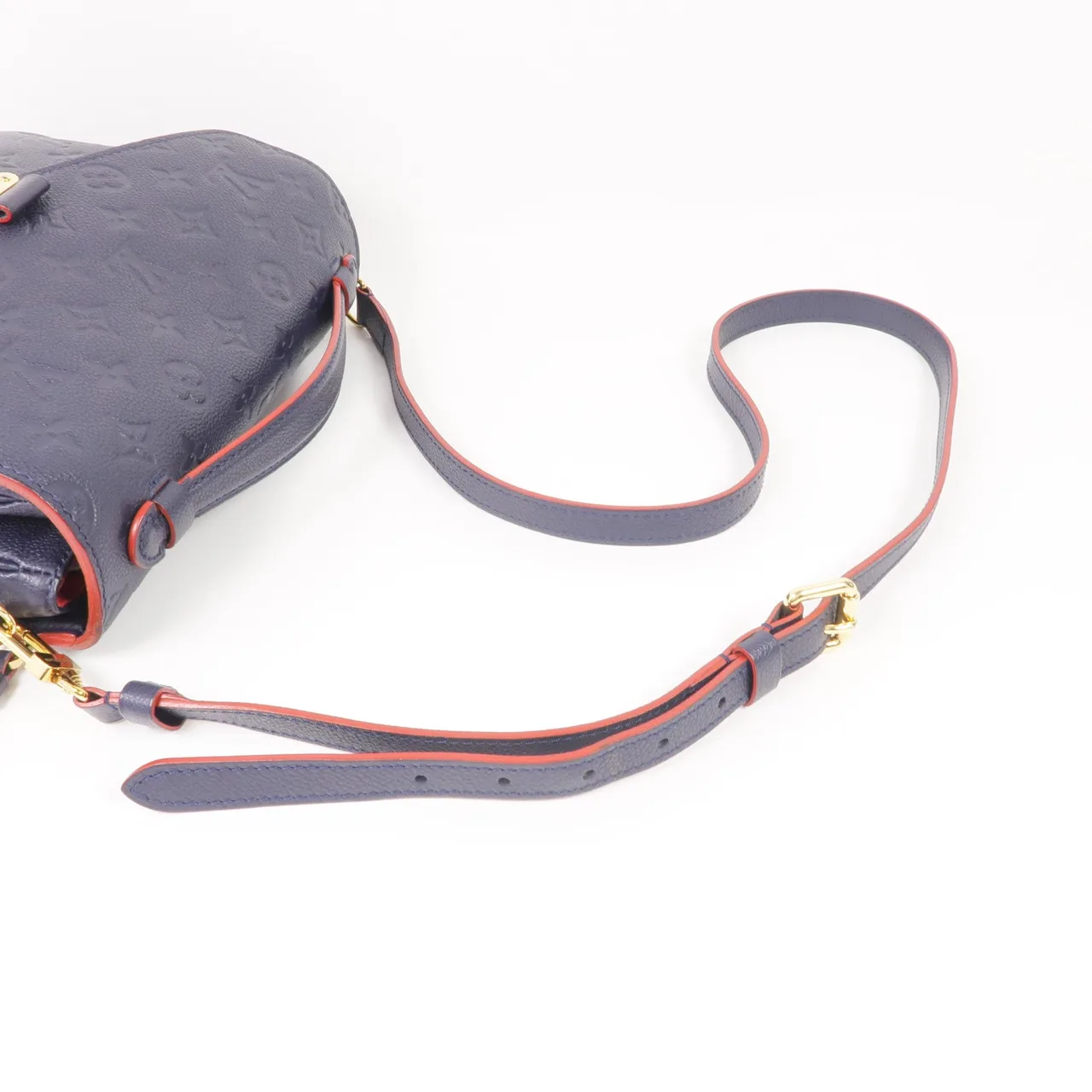 LOUIS VUITTON Pochette Metis M44071 兩用包 牛皮 海軍藍 牛皮 中古品A - 縮圖 5