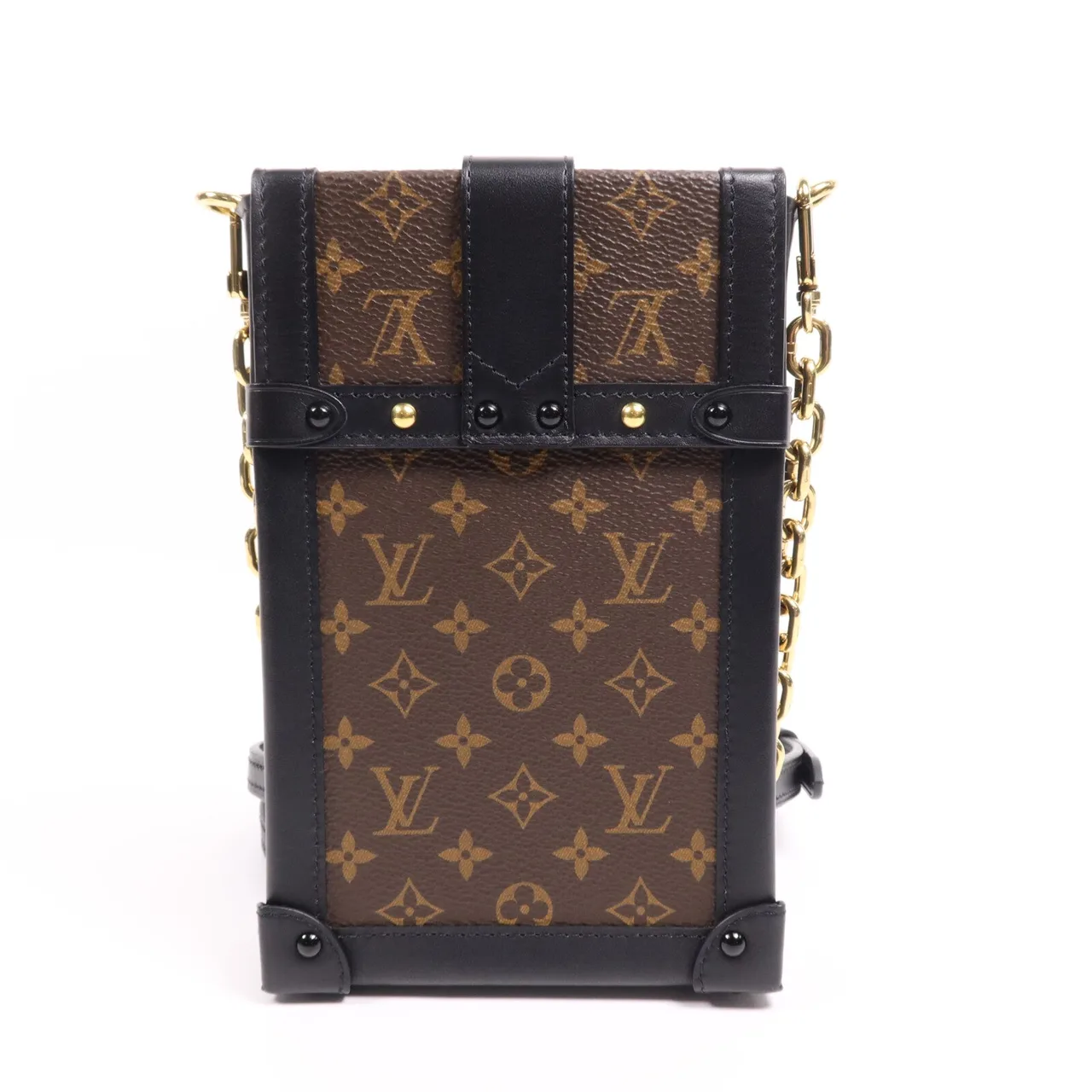 LOUIS VUITTON Trunk M63913 肩背包 塗層帆布 棕色 / Brown 塗層帆布 中古品A - 縮圖 2