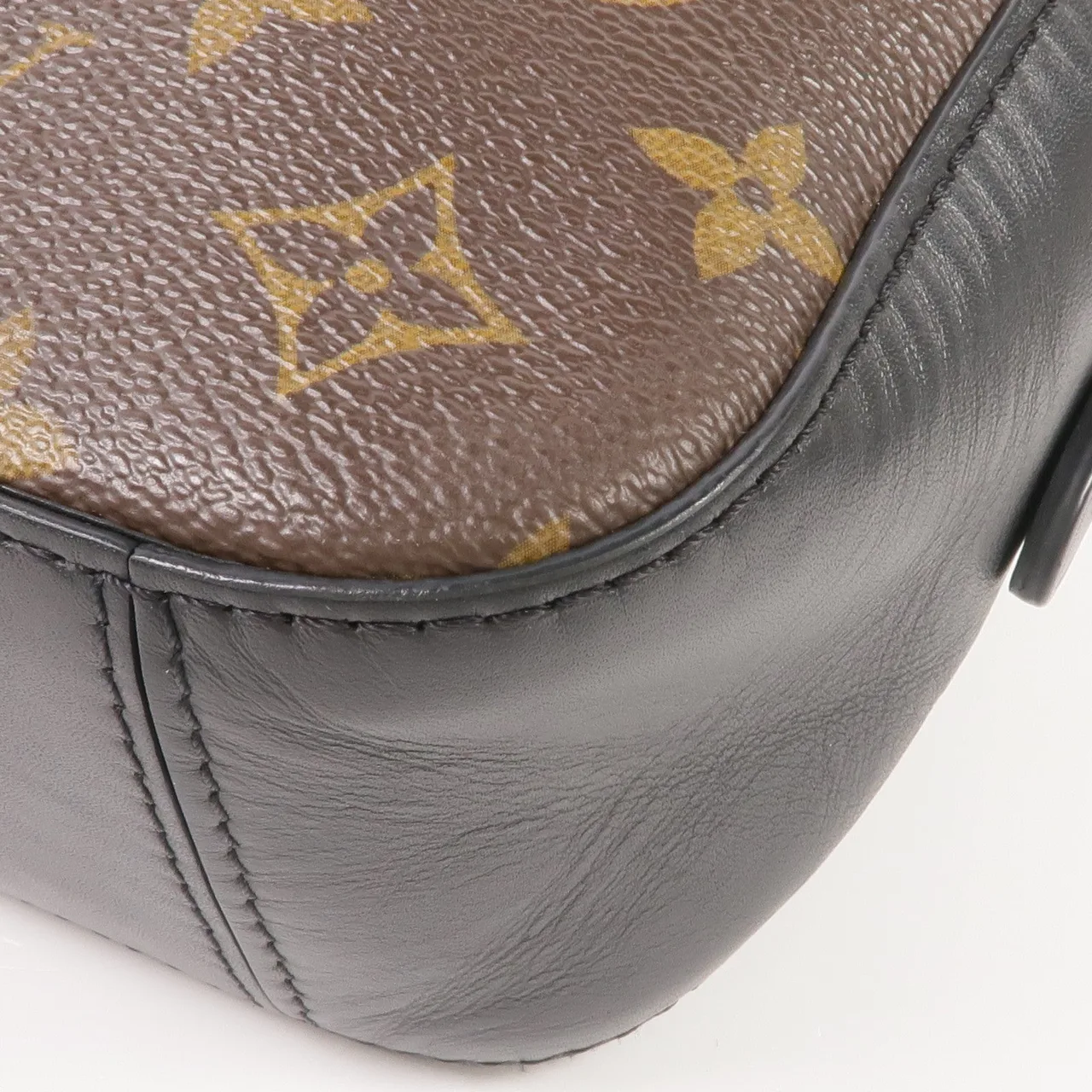LOUIS VUITTON Saintonge M43555 兩用包 塗層帆布 棕色 / 黑色 塗層帆布 中古品A - 縮圖 8
