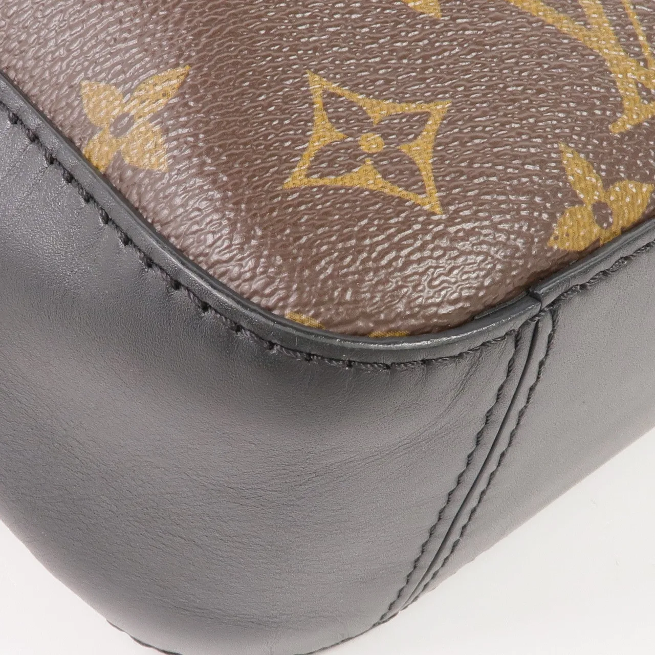 LOUIS VUITTON Saintonge M43555 兩用包 塗層帆布 棕色 / 黑色 塗層帆布 中古品A - 縮圖 9