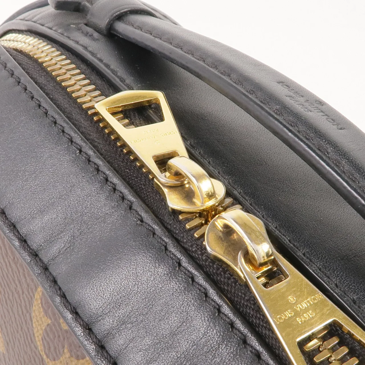 LOUIS VUITTON Saintonge M43555 兩用包 塗層帆布 棕色 / 黑色 塗層帆布 中古品A - 縮圖 10