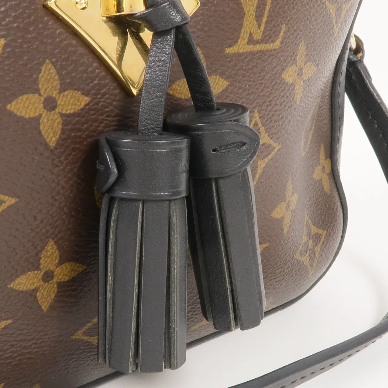 LOUIS VUITTON Saintonge M43555 兩用包 塗層帆布 棕色 / 黑色 塗層帆布 中古品A - 縮圖 12