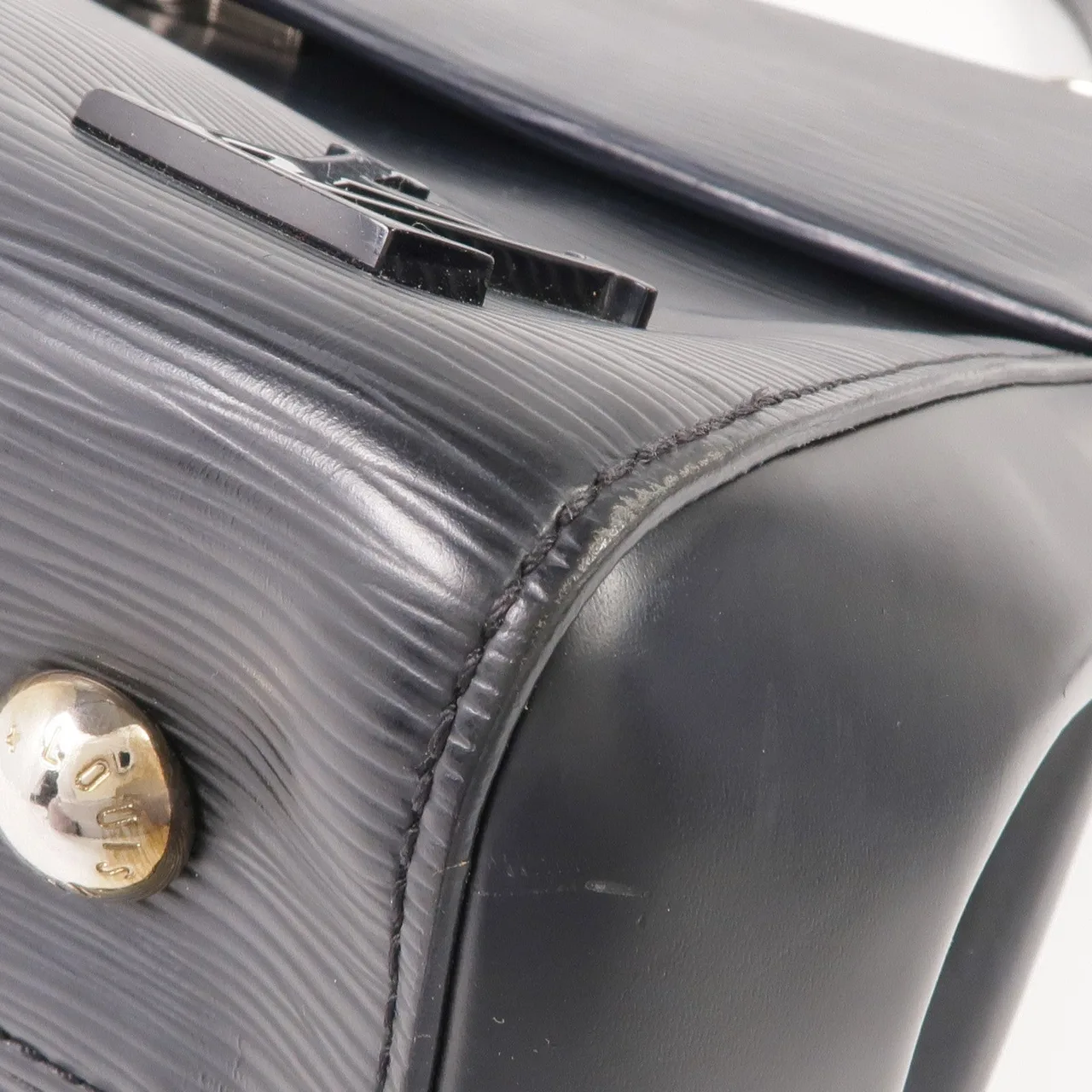 LOUIS VUITTON Cluny M41302 兩用包 牛皮 黑色 牛皮 中古品B - 縮圖 6