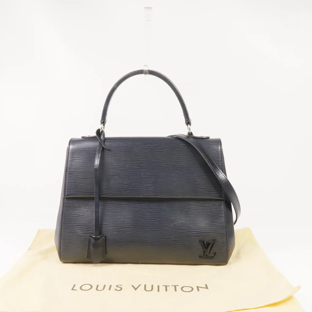 LOUIS VUITTON Cluny M41302 兩用包 牛皮 黑色 牛皮 中古品B - 縮圖 24