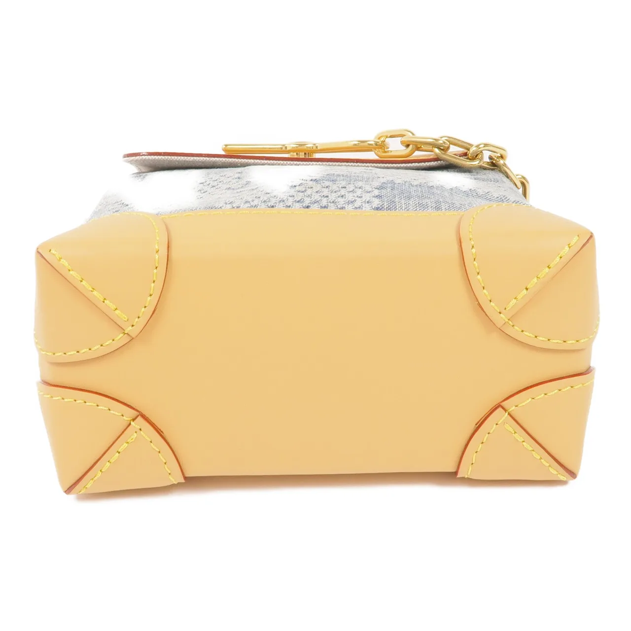 LOUIS VUITTON Steamer N40751 兩用包 牛皮 藍色 / 棕色 牛皮 新品同様 - 縮圖 4