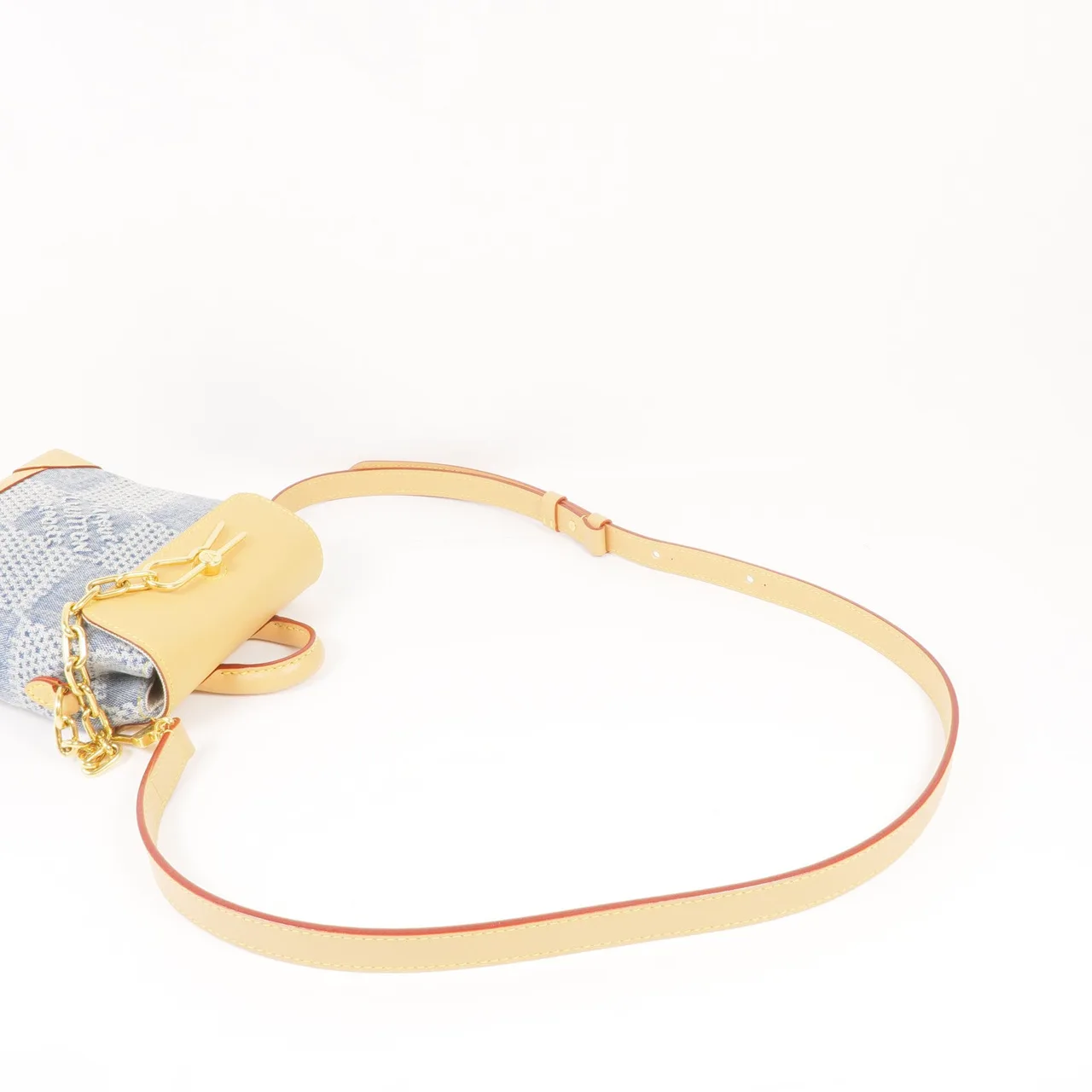 LOUIS VUITTON Steamer N40751 兩用包 牛皮 藍色 / 棕色 牛皮 新品同様 - 縮圖 5