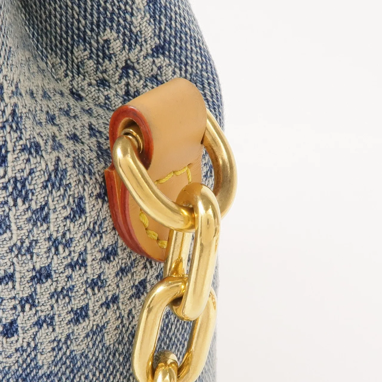 LOUIS VUITTON Steamer N40751 兩用包 牛皮 藍色 / 棕色 牛皮 新品同様 - 縮圖 11