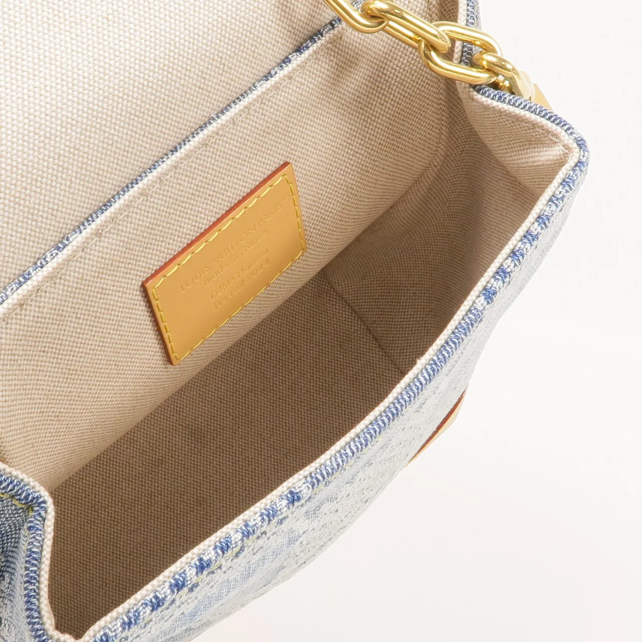 LOUIS VUITTON Steamer N40751 兩用包 牛皮 藍色 / 棕色 牛皮 新品同様 - 縮圖 12