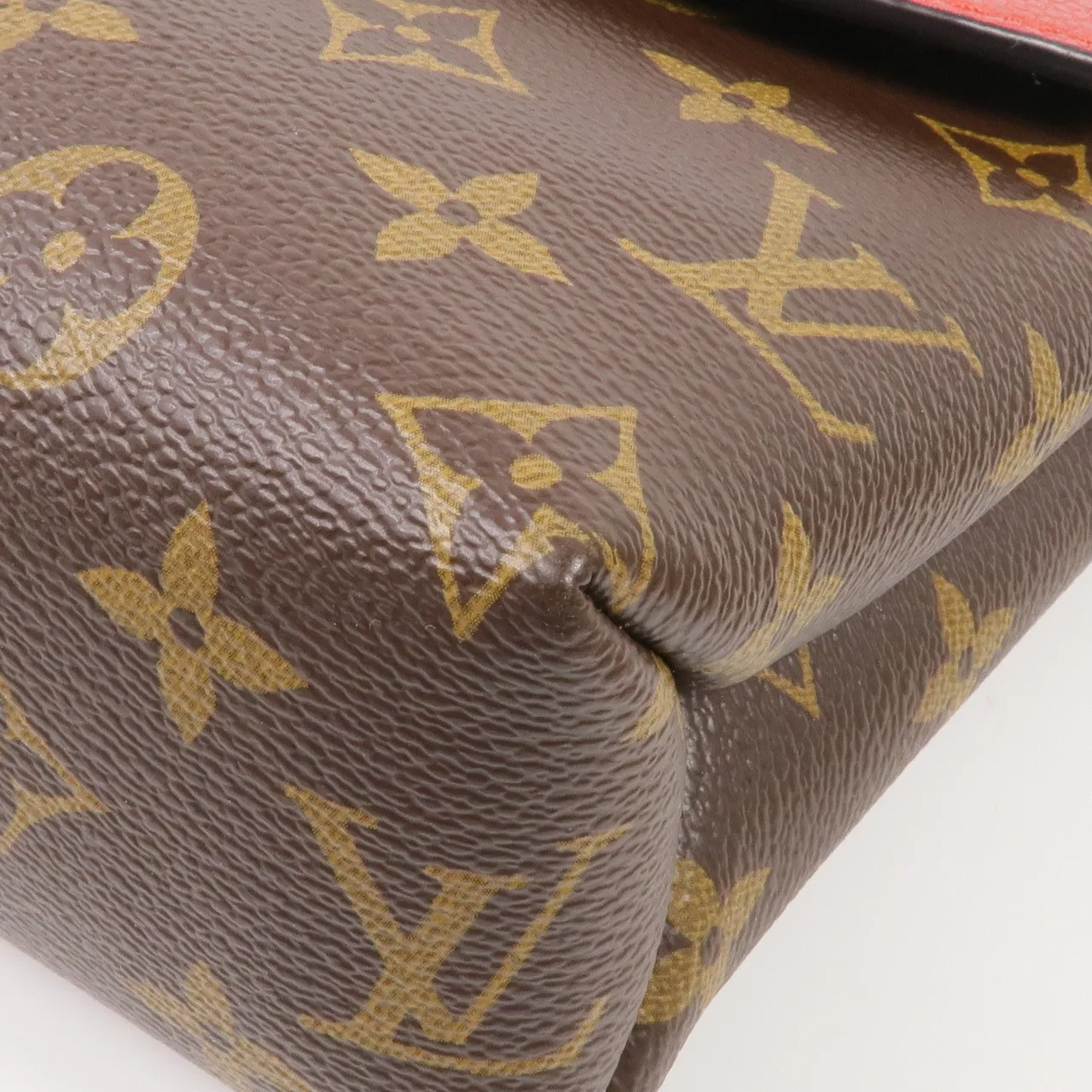 LOUIS VUITTON Saint Placide M43713 Shoulder Bag Coated Canvas 棕色 / 紅色 Coated Canvas Rank A - Thumbnail 6