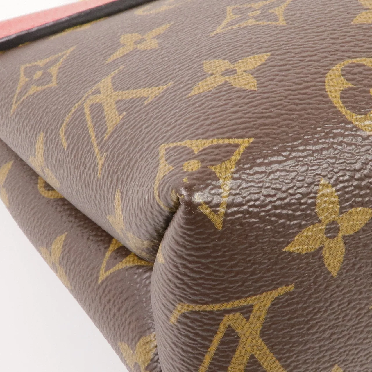LOUIS VUITTON Saint Placide M43713 Shoulder Bag Coated Canvas 棕色 / 紅色 Coated Canvas Rank A - Thumbnail 9