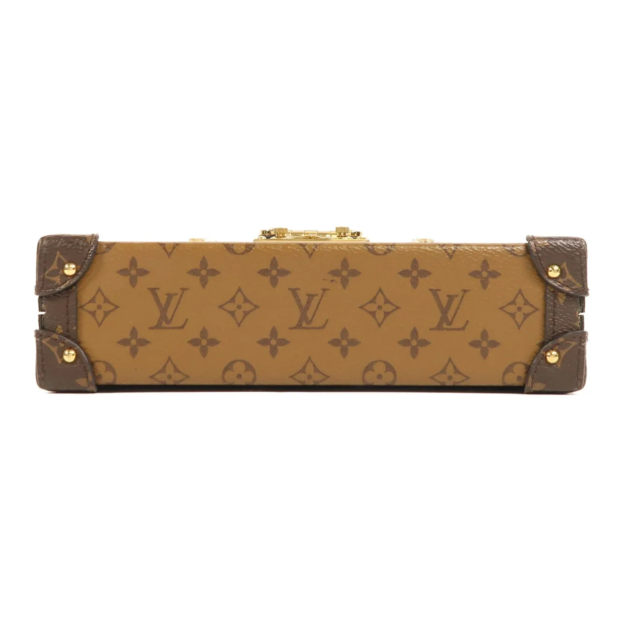 LOUIS VUITTON Petite Malle M45960 Shoulder Bag Coated Canvas 棕色 / Brown Coated Canvas Rank A - Thumbnail 4