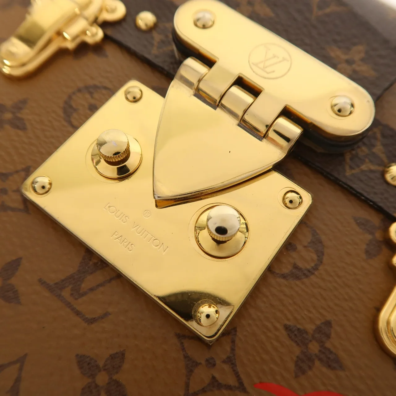 LOUIS VUITTON Petite Malle M45960 Shoulder Bag Coated Canvas 棕色 / Brown Coated Canvas Rank A - Thumbnail 9