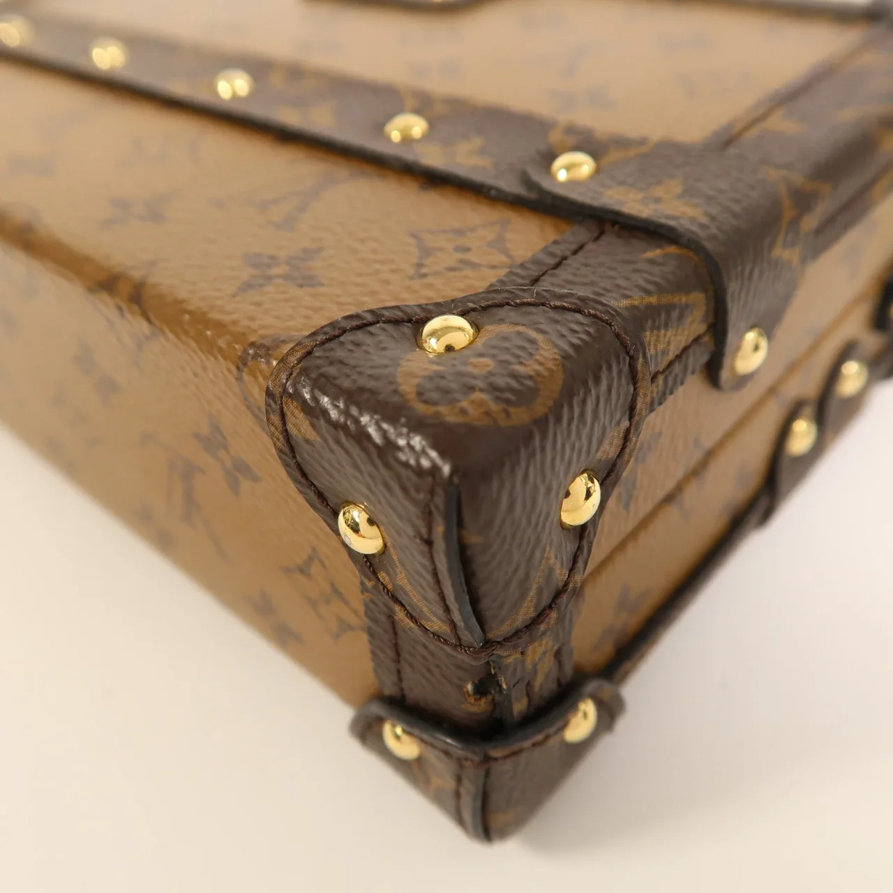 LOUIS VUITTON Petite Malle M45960 Shoulder Bag Coated Canvas 棕色 / Brown Coated Canvas Rank A - Thumbnail 12