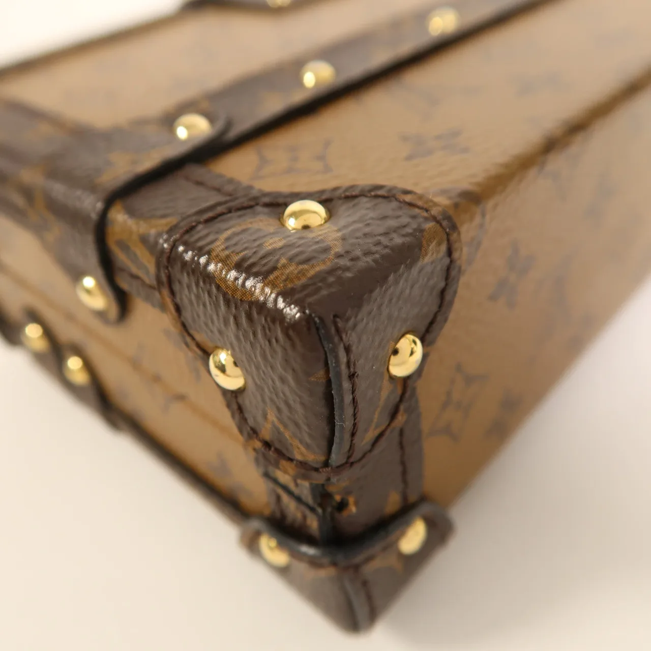 LOUIS VUITTON Petite Malle M45960 Shoulder Bag Coated Canvas 棕色 / Brown Coated Canvas Rank A - Thumbnail 13