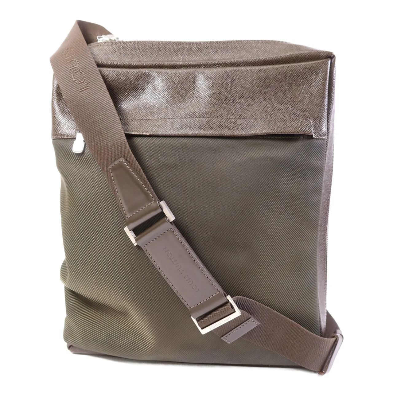 LOUIS VUITTON M30918 Shoulder Bag Calfskin 棕色 / 綠色