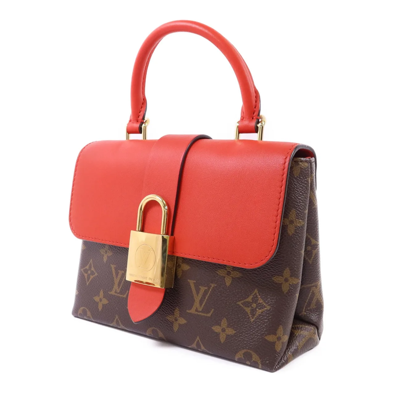 LOUIS VUITTON Locky M44322 2-Way Bag Coated Canvas 棕色 / 紅色 / Red Coated Canvas Rank A - Thumbnail 3