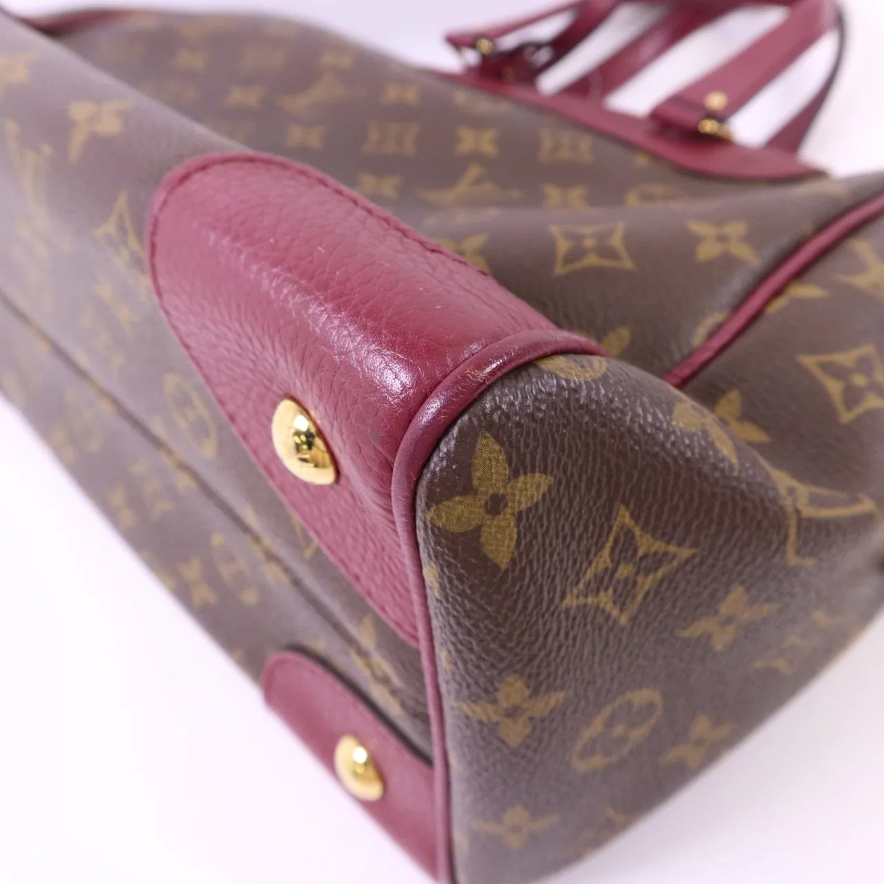 LOUIS VUITTON Retiro M40545 2-Way Bag Coated Canvas 棕色 / 紅色 Coated Canvas Rank B - Thumbnail 14