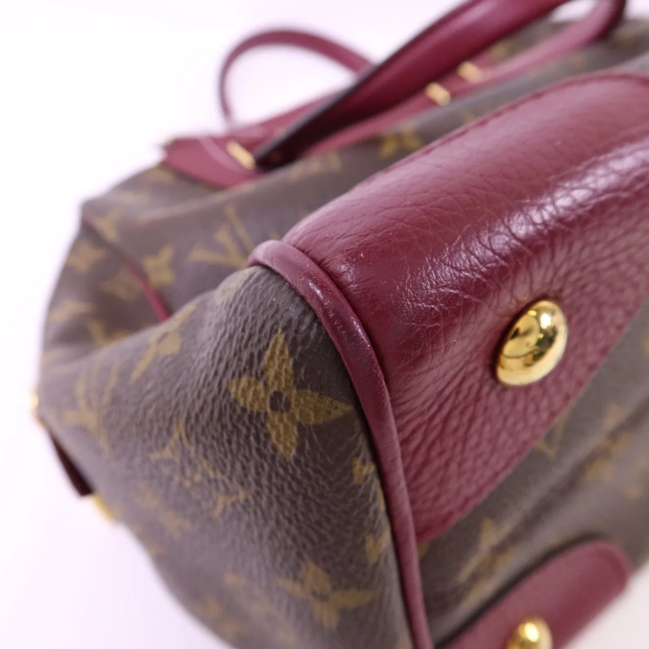 LOUIS VUITTON Retiro M40545 2-Way Bag Coated Canvas 棕色 / 紅色 Coated Canvas Rank B - Thumbnail 17