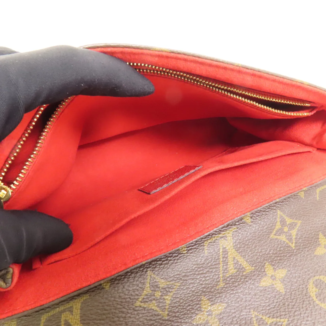 LOUIS VUITTON Saint Placide M43715 Shoulder Bag Coated Canvas 棕色 / Red/Brown Coated Canvas Rank A - Thumbnail 5