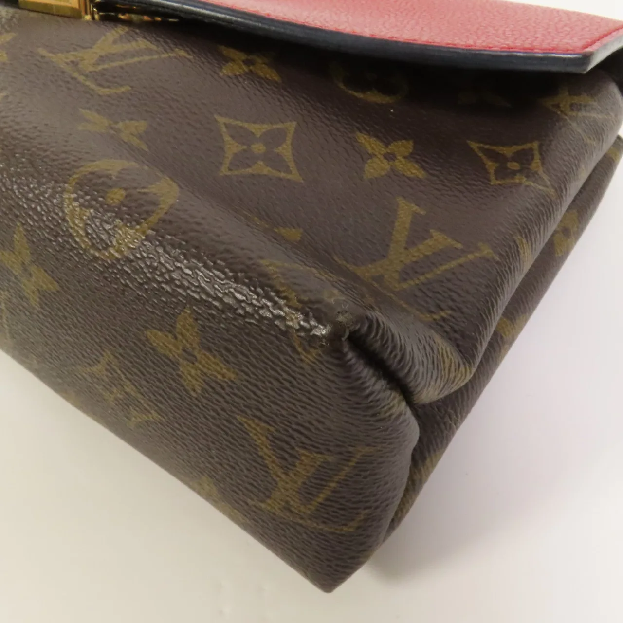 LOUIS VUITTON Saint Placide M43715 Shoulder Bag Coated Canvas 棕色 / Red/Brown Coated Canvas Rank A - Thumbnail 12
