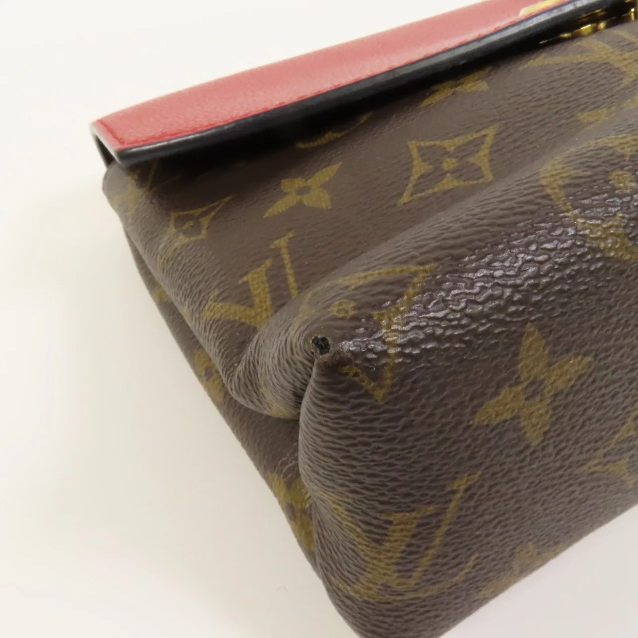 LOUIS VUITTON Saint Placide M43715 Shoulder Bag Coated Canvas 棕色 / Red/Brown Coated Canvas Rank A - Thumbnail 13