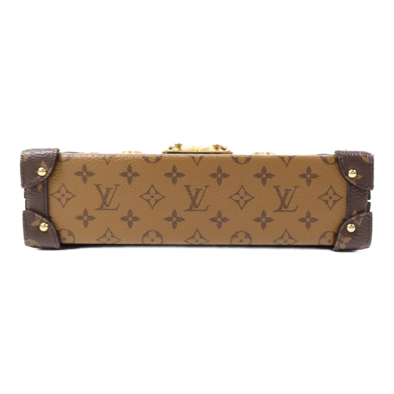 LOUIS VUITTON Petite Malle M45960 肩背包 塗層帆布 棕色 塗層帆布 中古品A - 縮圖 4