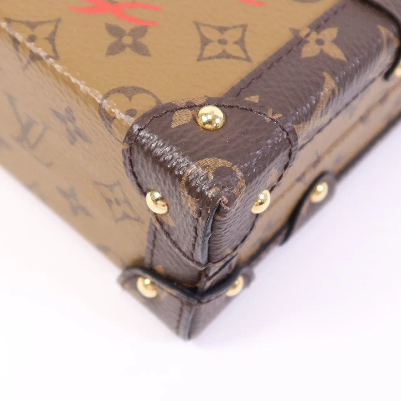 LOUIS VUITTON Petite Malle M45960 肩背包 塗層帆布 棕色 塗層帆布 中古品A - 縮圖 5