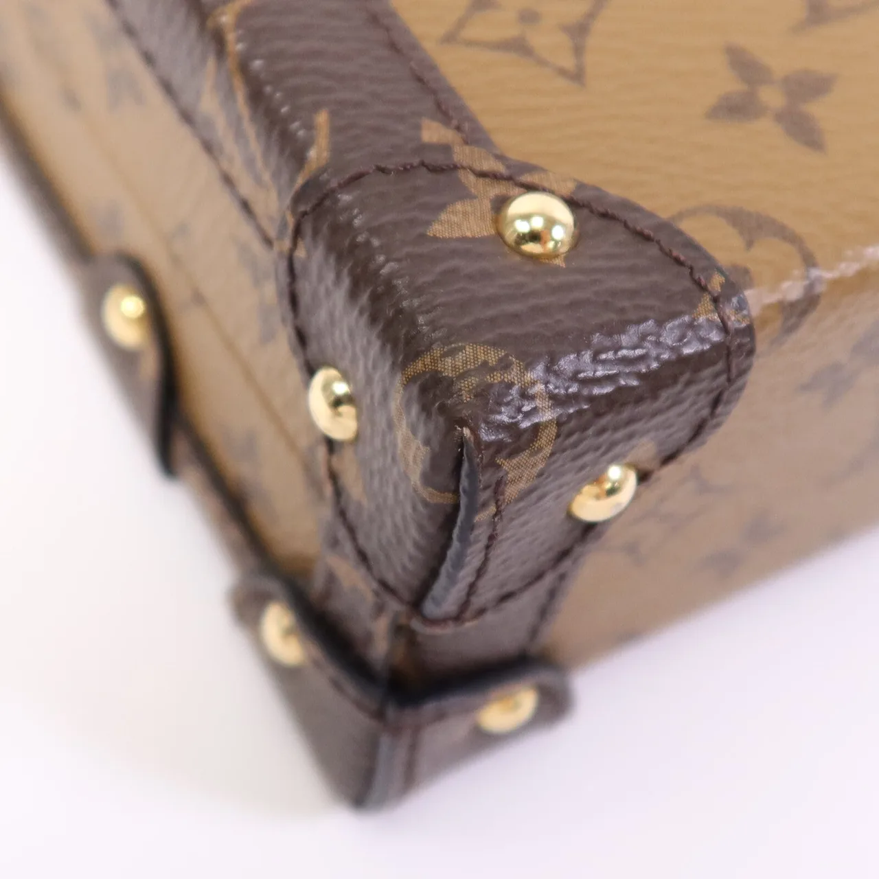 LOUIS VUITTON Petite Malle M45960 肩背包 塗層帆布 棕色 塗層帆布 中古品A - 縮圖 6