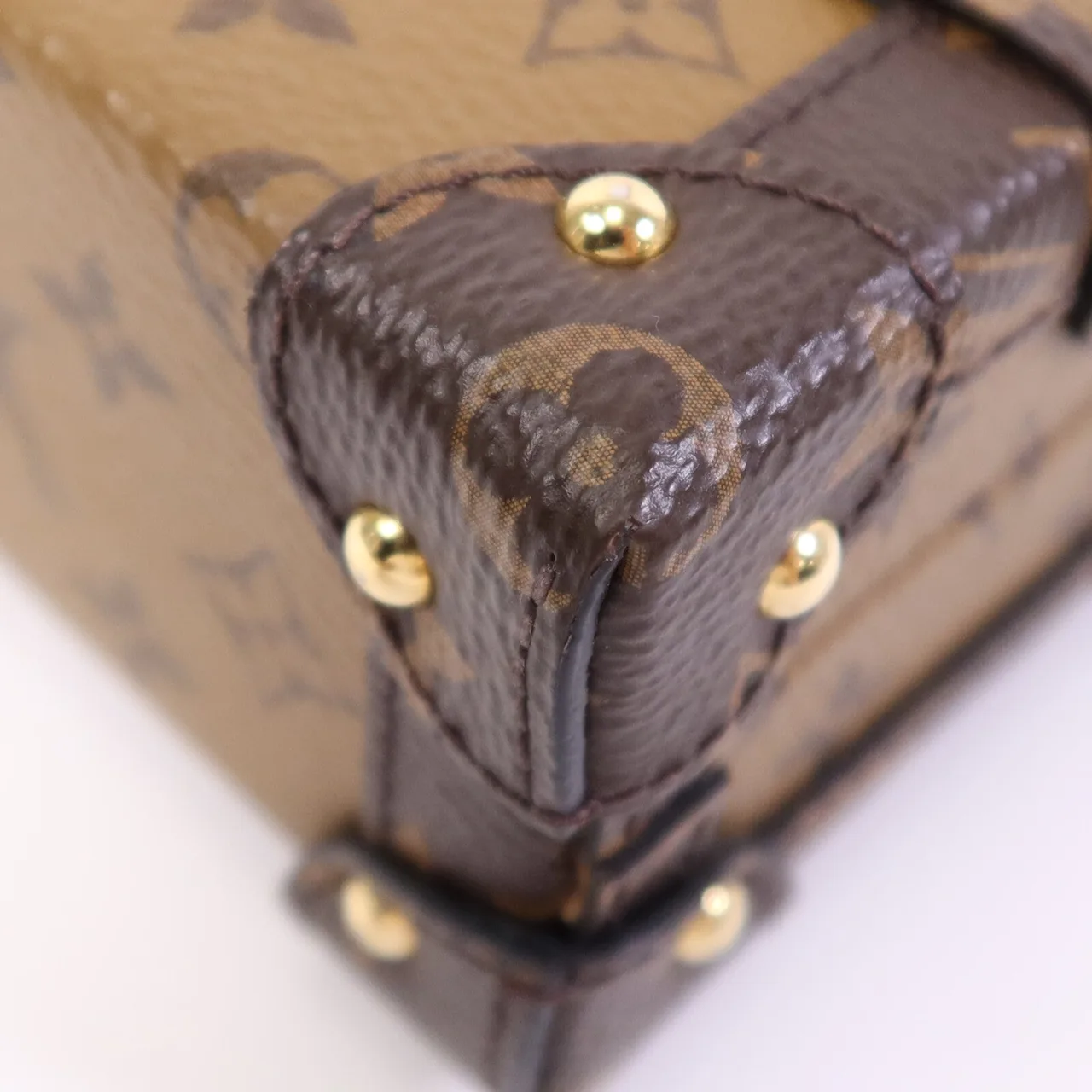 LOUIS VUITTON Petite Malle M45960 肩背包 塗層帆布 棕色 塗層帆布 中古品A - 縮圖 7
