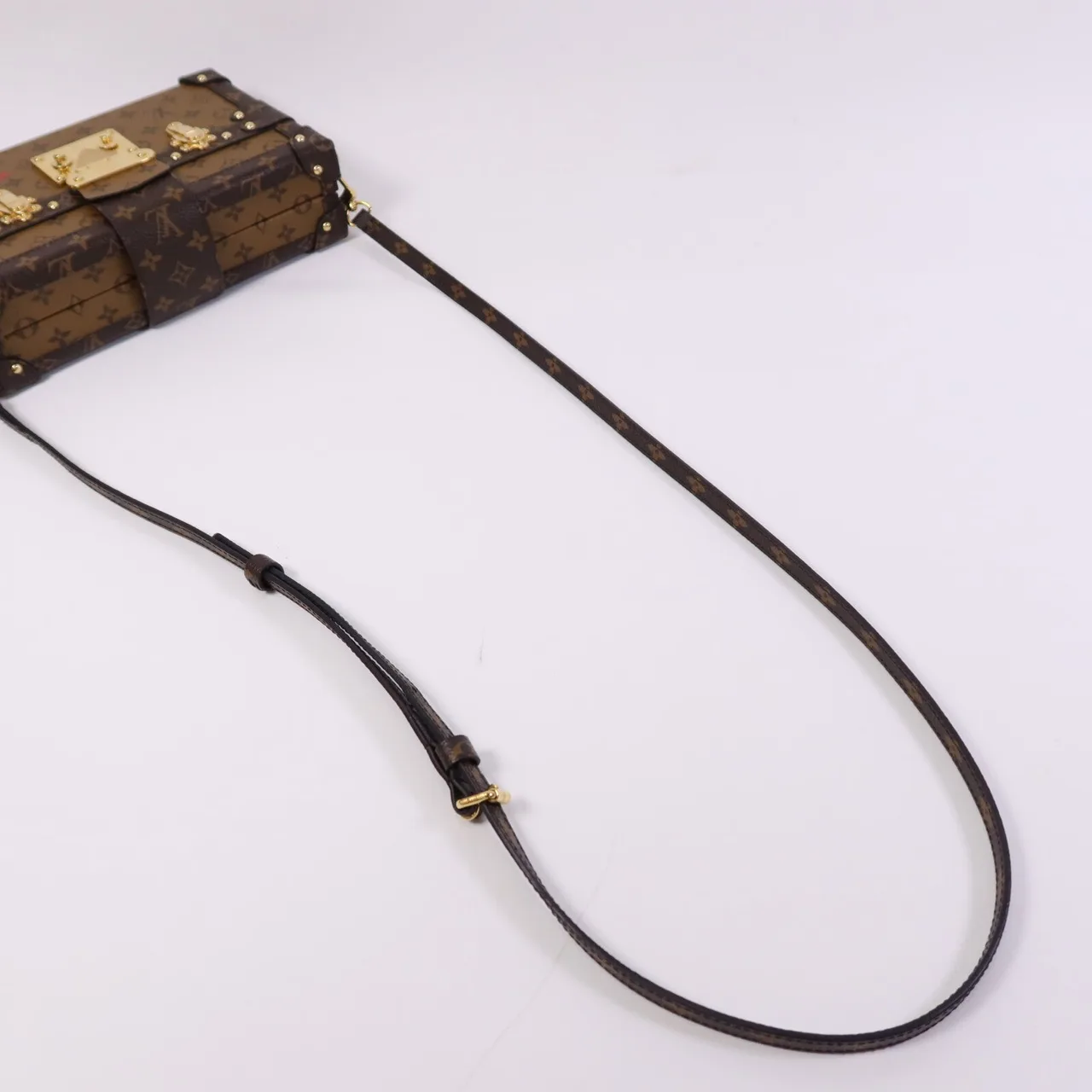 LOUIS VUITTON Petite Malle M45960 肩背包 塗層帆布 棕色 塗層帆布 中古品A - 縮圖 11