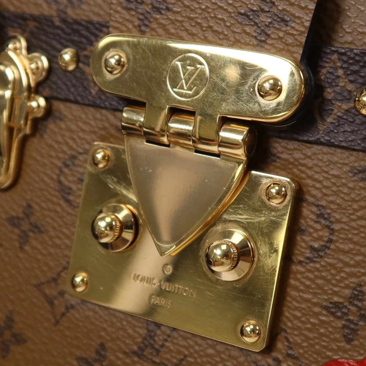 LOUIS VUITTON Petite Malle M45960 肩背包 塗層帆布 棕色 塗層帆布 中古品A - 縮圖 13