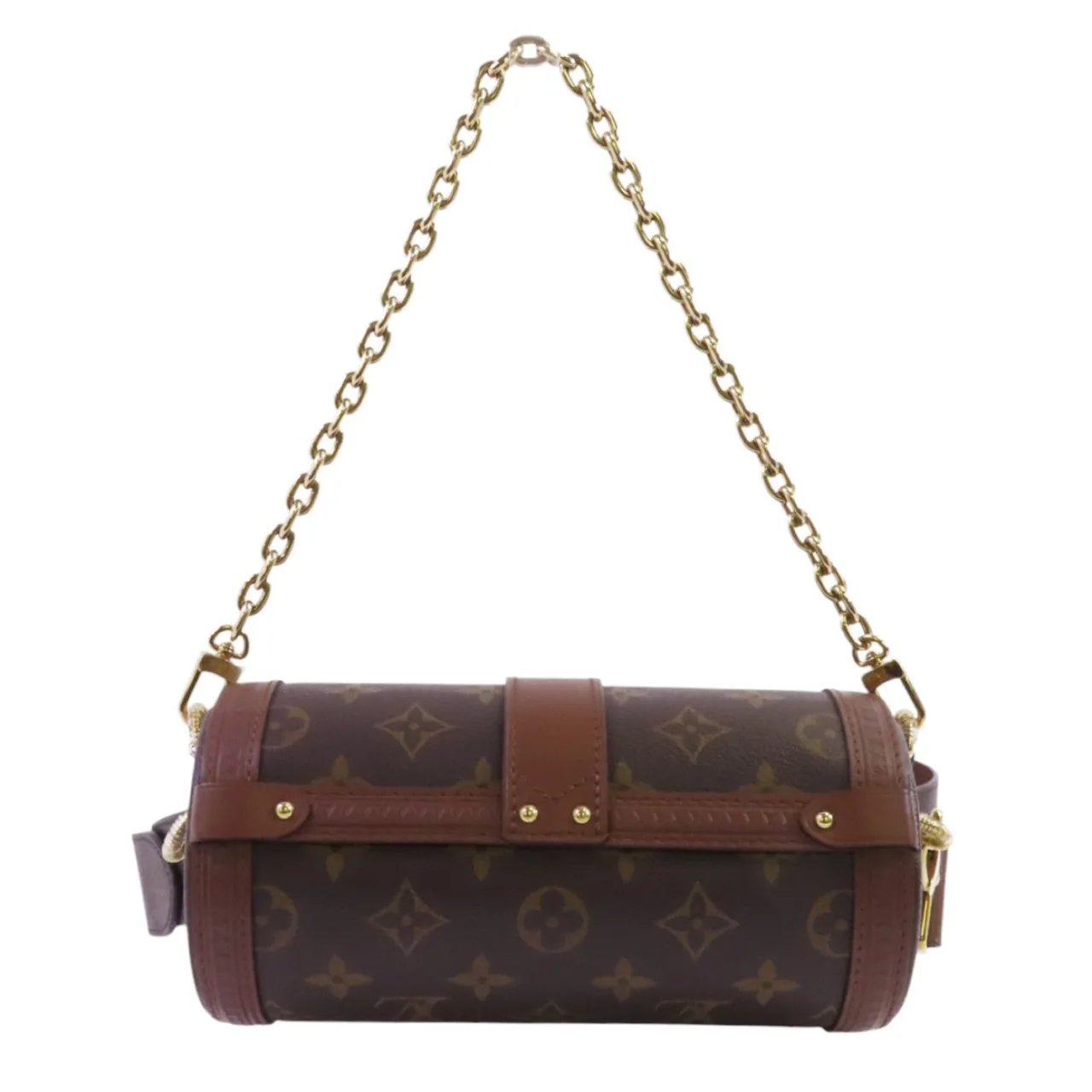 LOUIS VUITTON Papillon M57835 兩用包 塗層帆布 棕色 / Brown 塗層帆布 中古品A - 縮圖 2
