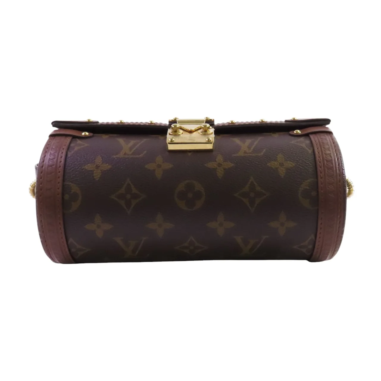 LOUIS VUITTON Papillon M57835 兩用包 塗層帆布 棕色 / Brown 塗層帆布 中古品A - 縮圖 4