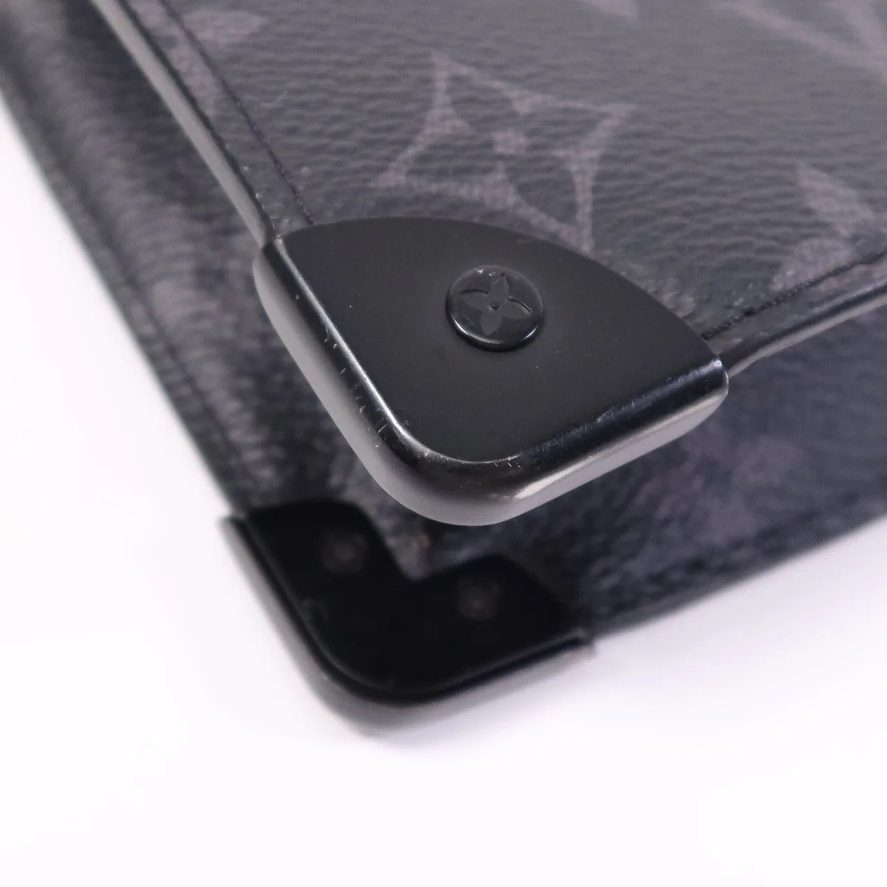 LOUIS VUITTON Trunk M45937 手拿包 塗層帆布 黑色 塗層帆布 中古品B - 縮圖 6