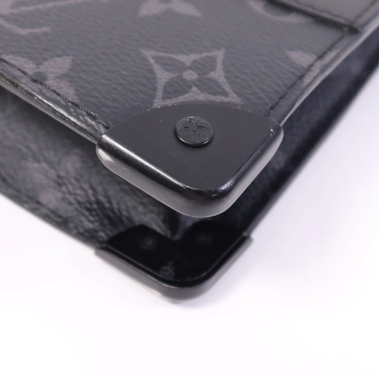 LOUIS VUITTON Trunk M45937 手拿包 塗層帆布 黑色 塗層帆布 中古品B - 縮圖 7