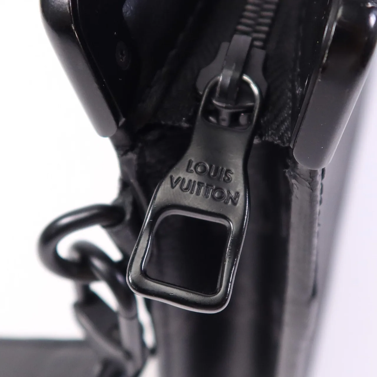 LOUIS VUITTON Trunk M45937 手拿包 塗層帆布 黑色 塗層帆布 中古品B - 縮圖 9