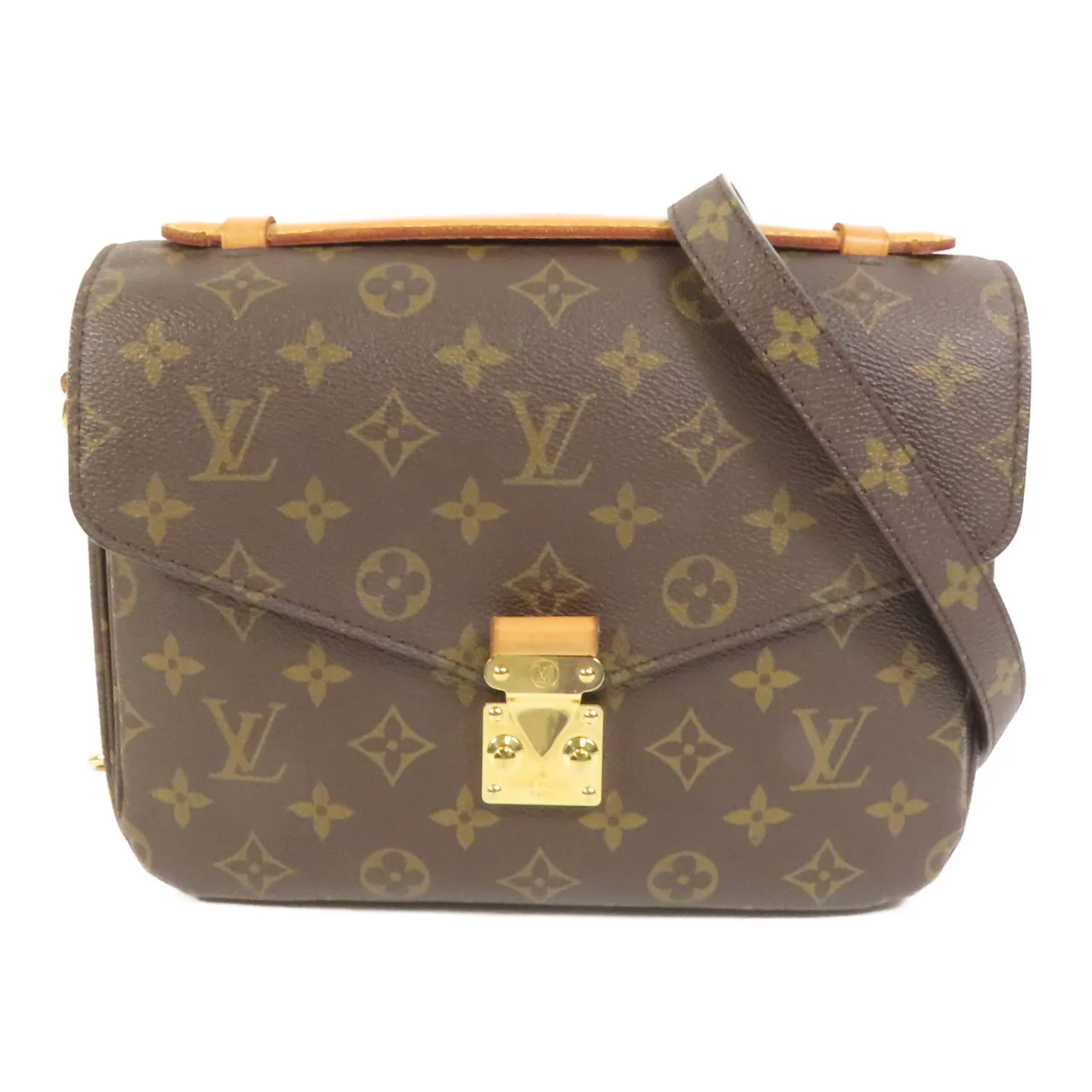 LOUIS VUITTON Pochette Metis M44875 2-Way Bag Coated Canvas 棕色 / Brown