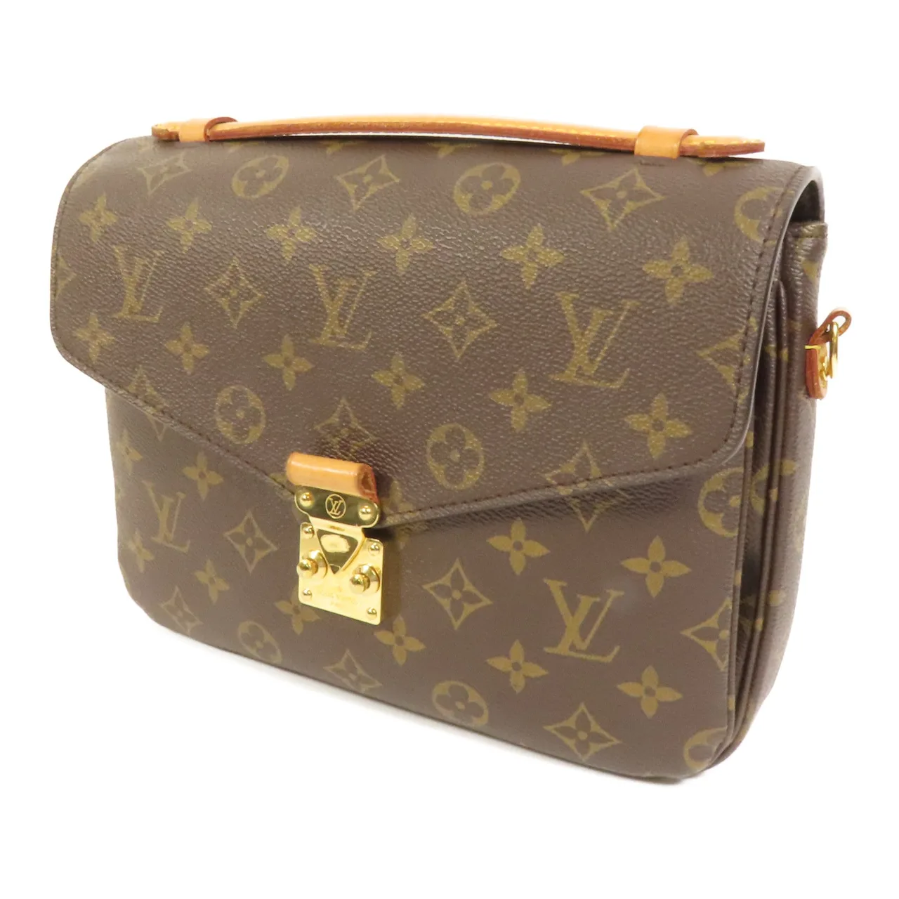 LOUIS VUITTON Pochette Metis M44875 兩用包 塗層帆布 棕色 / Brown 塗層帆布 中古品B - 縮圖 3