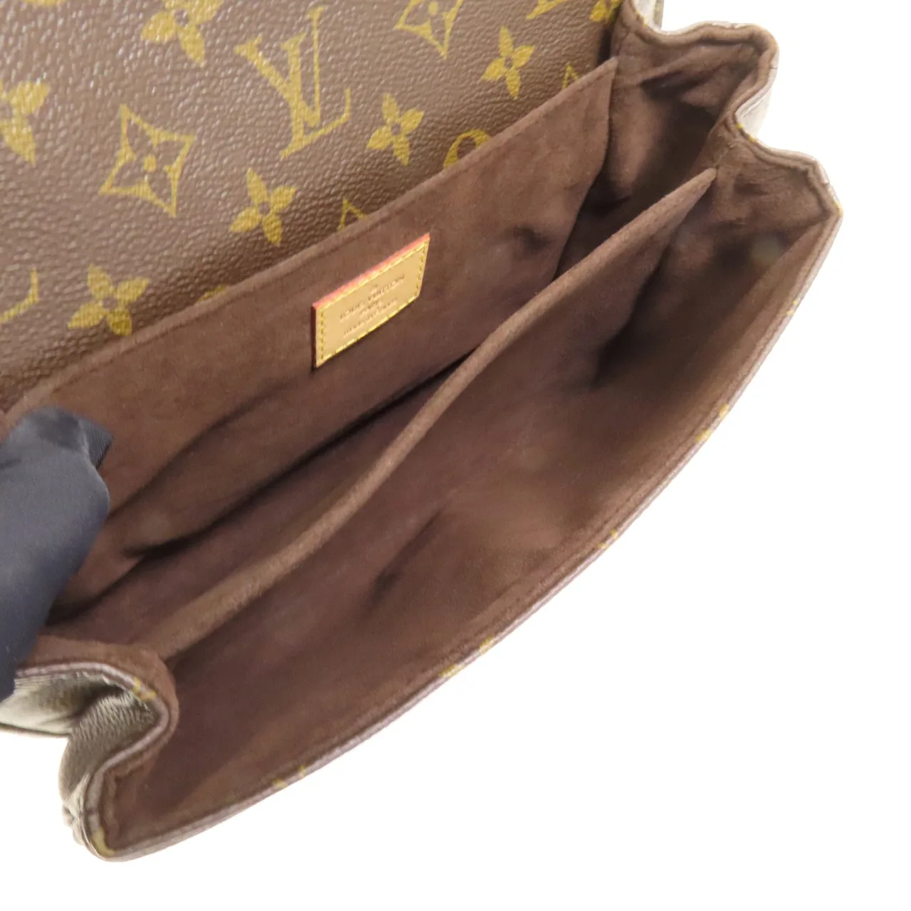 LOUIS VUITTON Pochette Metis M44875 兩用包 塗層帆布 棕色 / Brown 塗層帆布 中古品B - 縮圖 6