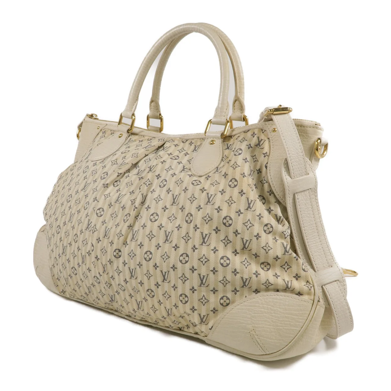 LOUIS VUITTON M95492 兩用包 皮革 白色 / White 皮革 中古品B - 縮圖 2