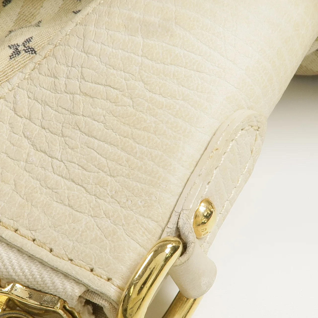 LOUIS VUITTON M95492 兩用包 皮革 白色 / White 皮革 中古品B - 縮圖 21