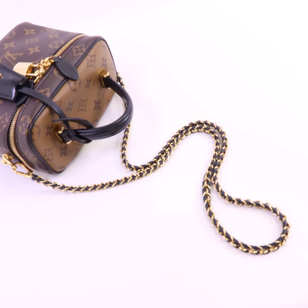 LOUIS VUITTON Vanity M45165 2-Way Bag Coated Canvas 棕色 Coated Canvas Rank B - Thumbnail 5