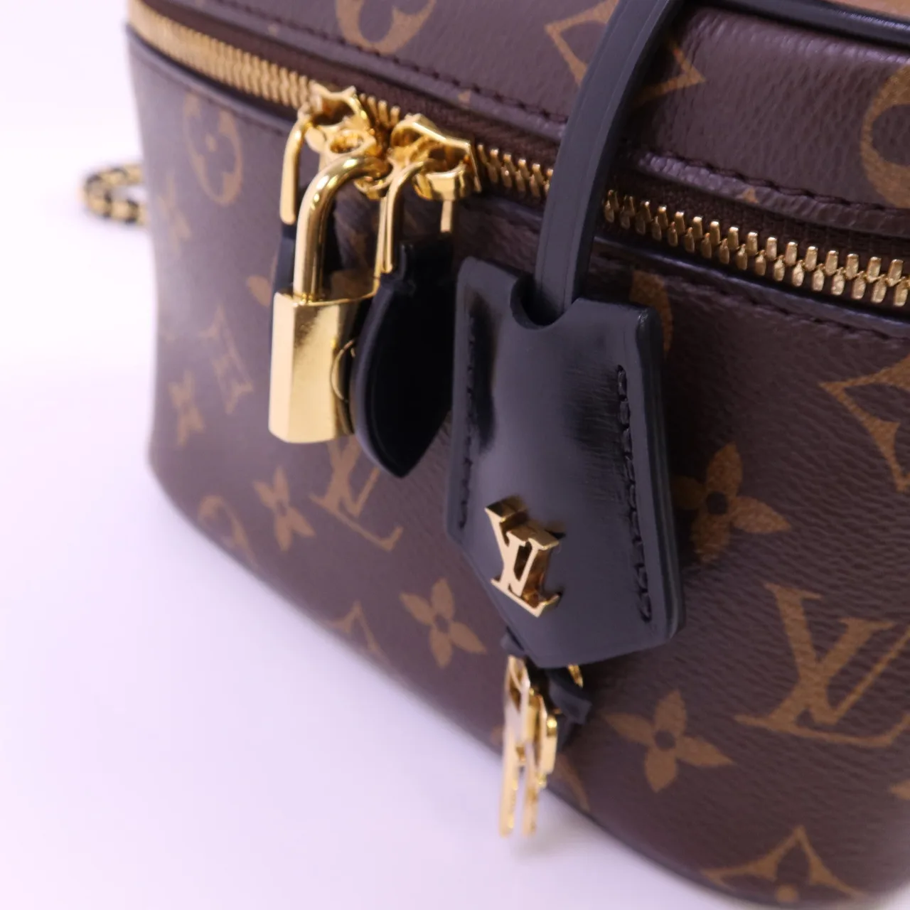 LOUIS VUITTON Vanity M45165 2-Way Bag Coated Canvas 棕色 Coated Canvas Rank B - Thumbnail 10