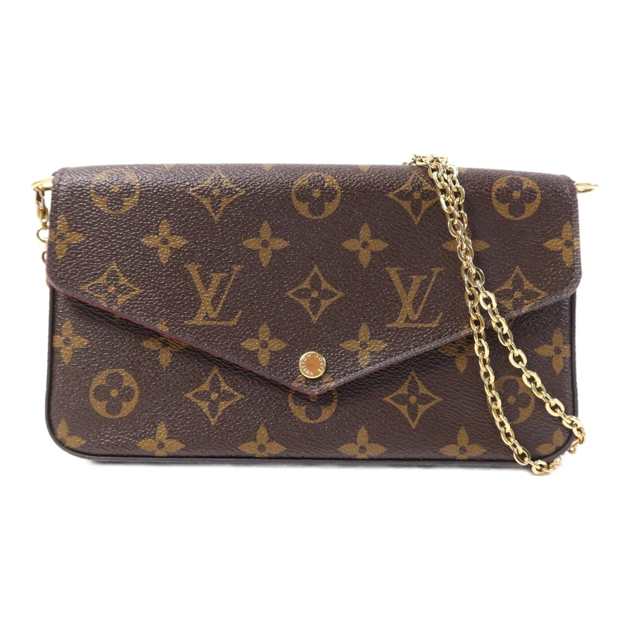 LOUIS VUITTON Felicie M61276 Shoulder Bag Coated Canvas 棕色 / Brown