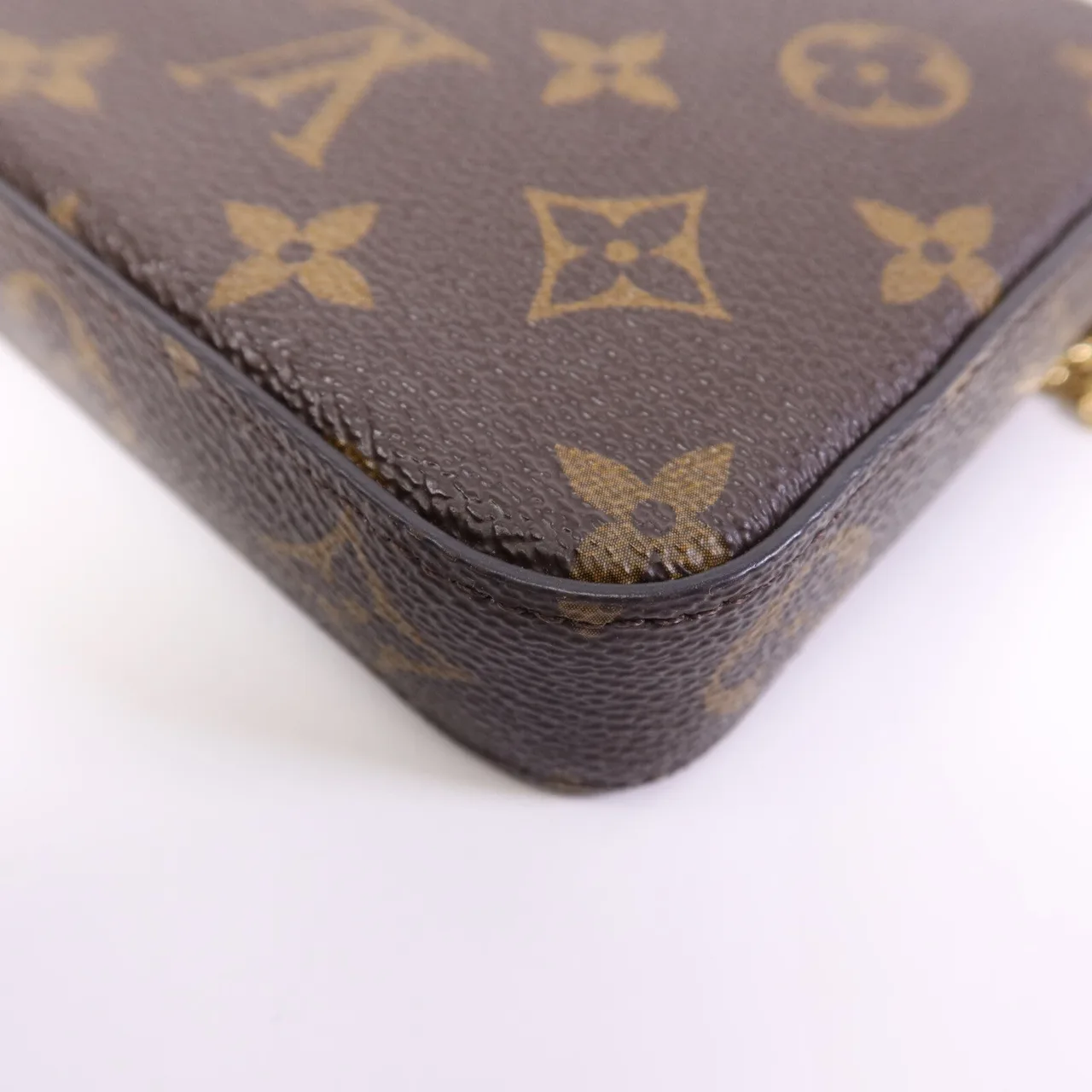 LOUIS VUITTON Felicie M61276 肩背包 塗層帆布 棕色 / Brown 塗層帆布 中古品A - 縮圖 12