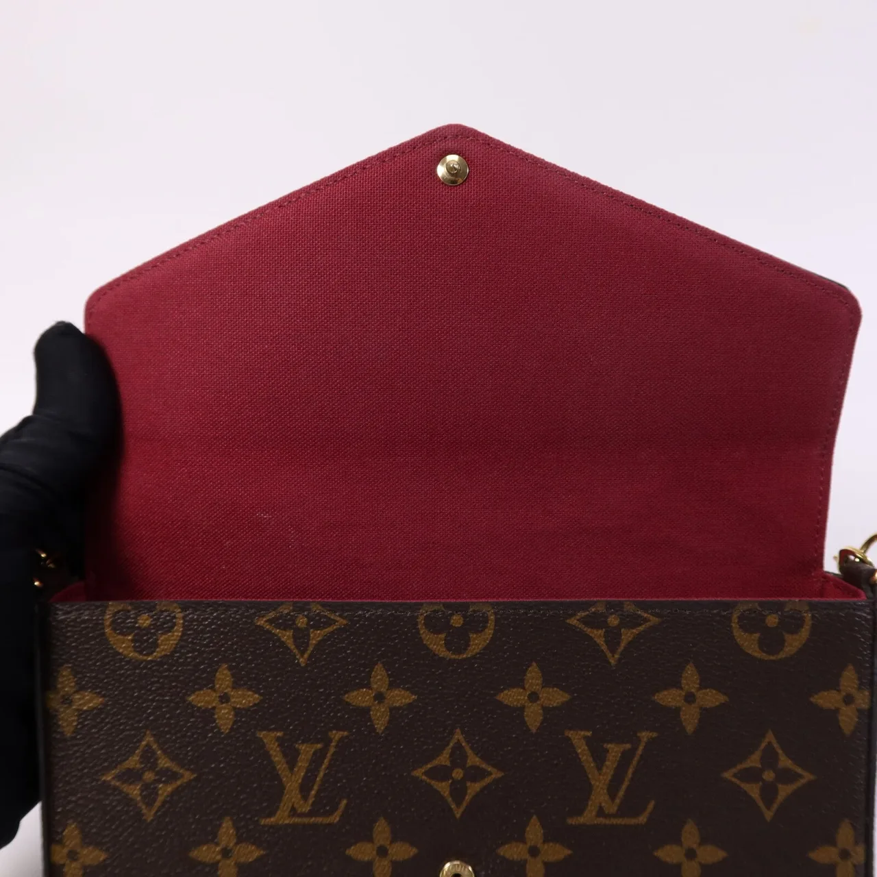 LOUIS VUITTON Felicie M61276 肩背包 塗層帆布 棕色 / Brown 塗層帆布 中古品A - 縮圖 15